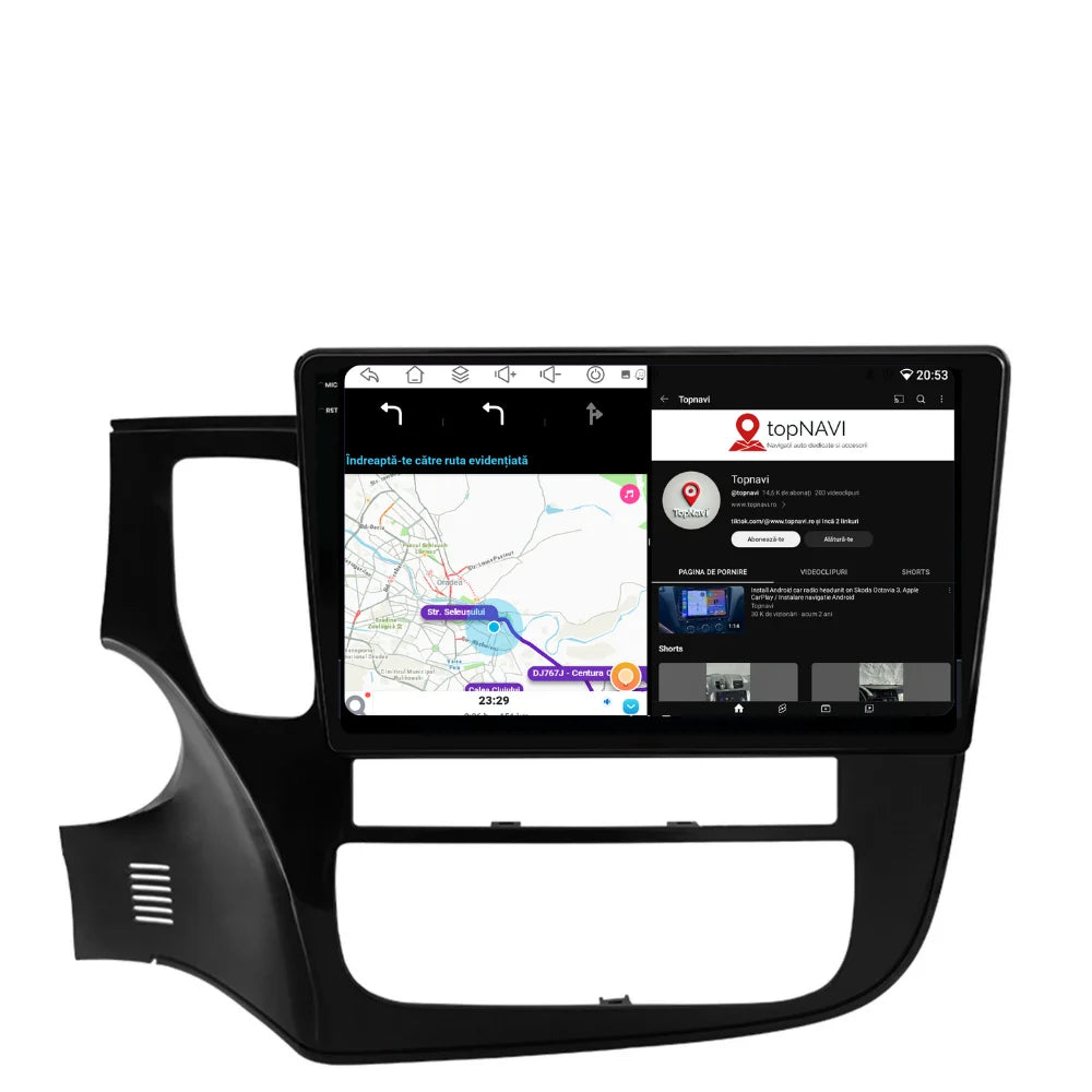 Navigatie Mitsubishi Outlander (2013-2022), Ecran 10 inch, 4GB RAM 64GB, 8-core