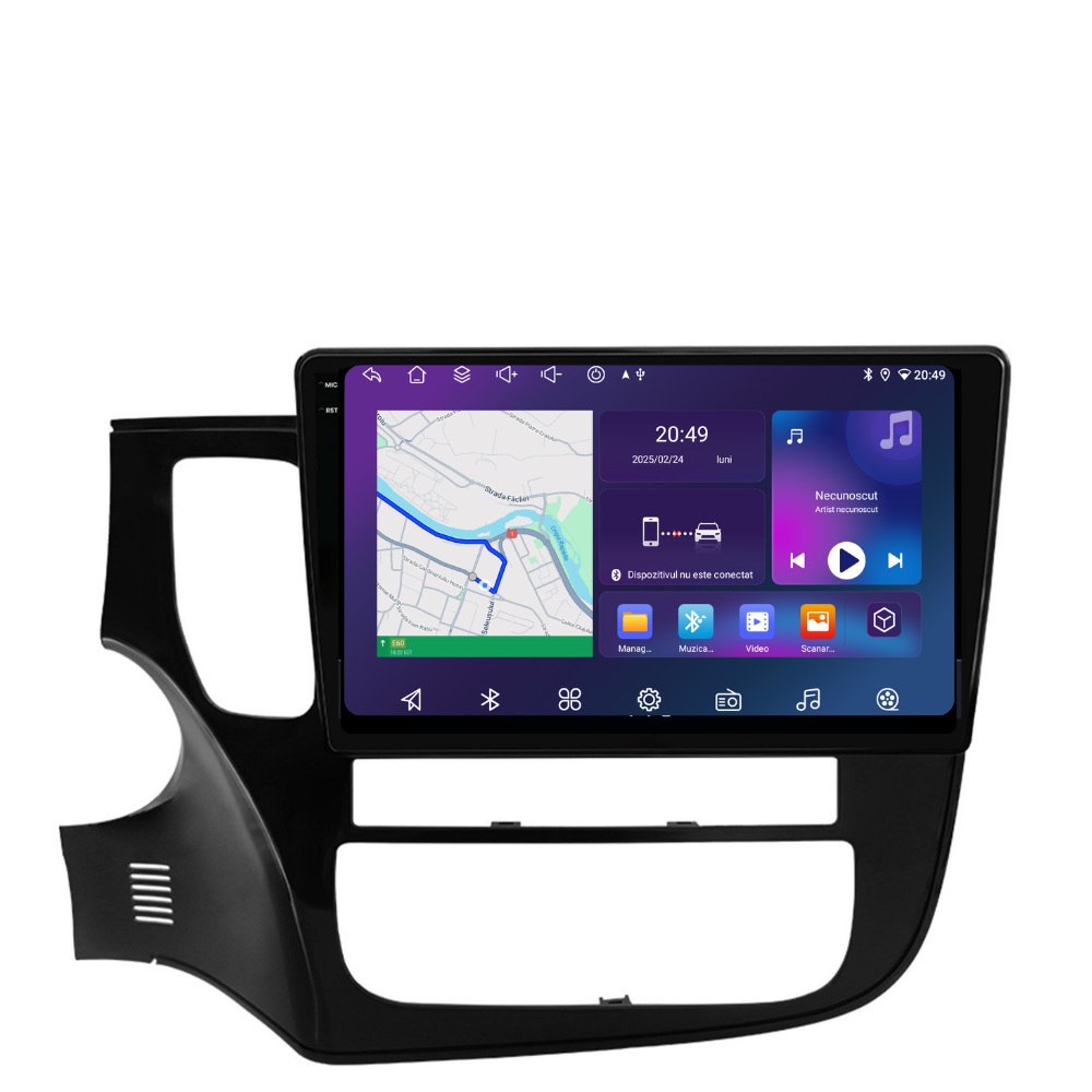 Navigatie Mitsubishi Outlander (2013-2022), Ecran 10 inch, 6GB RAM 128GB, 8-core