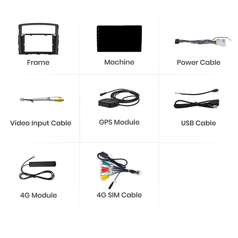 Navigatie Mitsubishi Pajero (2006-2013), Ecran 9 inch, 6GB RAM 128GB, 8-core