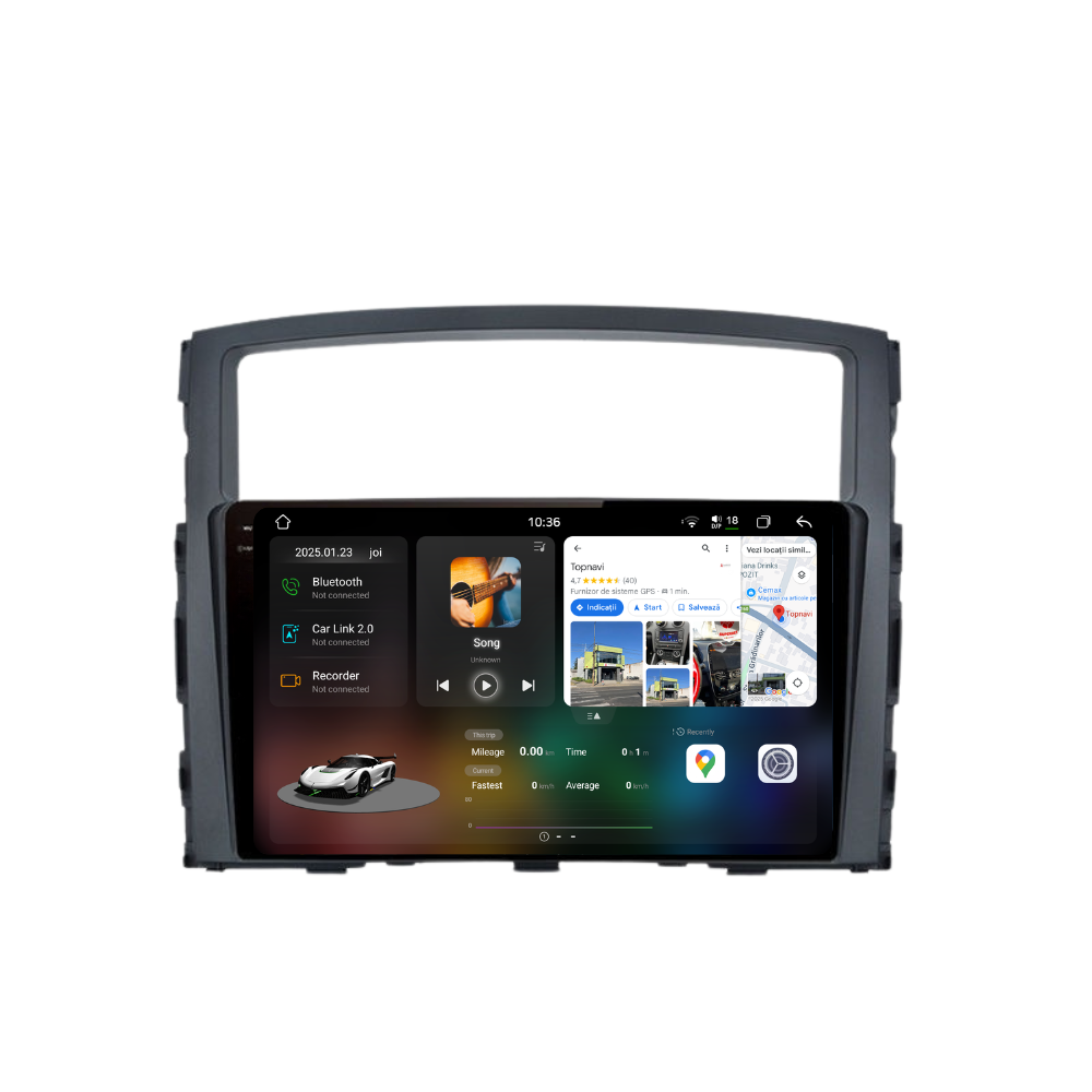 Navigatie Mitsubishi Pajero (2006-2013), Ecran 9 inch 2K, 12GB RAM 256GB, 8-core