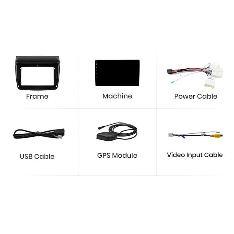 Navigatie Mitsubishi L200 (2008-2016), Ecran 9 inch, 1GB RAM 32GB
