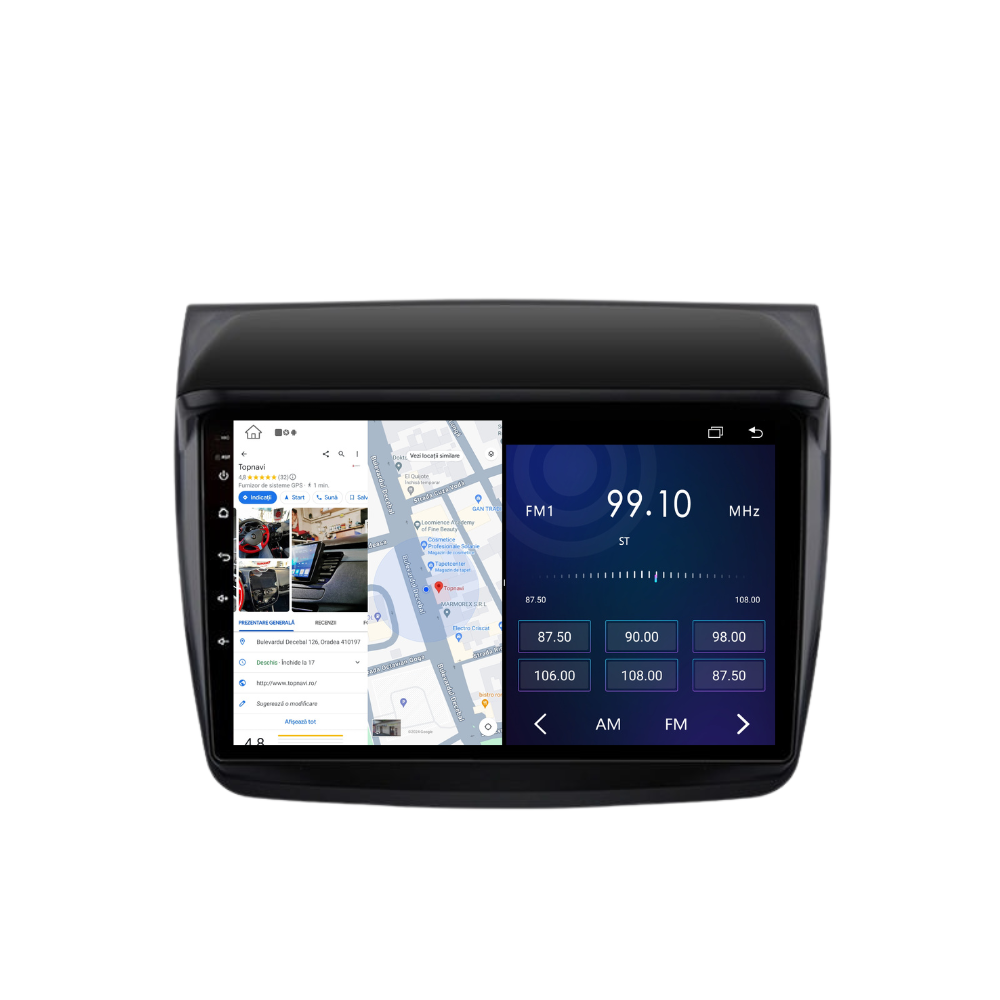 Navigatie Mitsubishi L200 (2008-2016), Ecran 9 inch, 1GB RAM 32GB