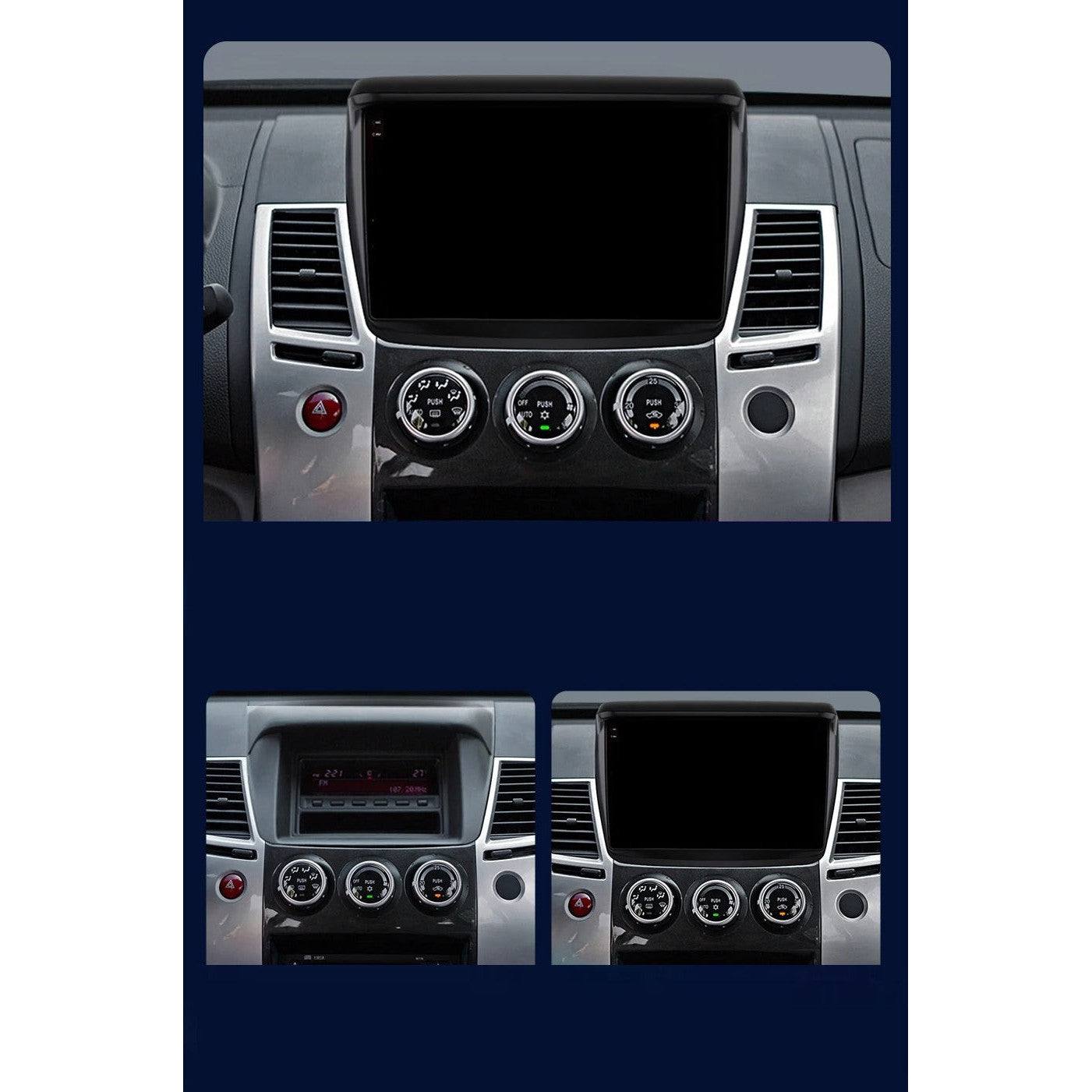 Navigatie Mitsubishi L200 (2005-2015), Ecran 9 inch, 4GB RAM 64GB, 4-core