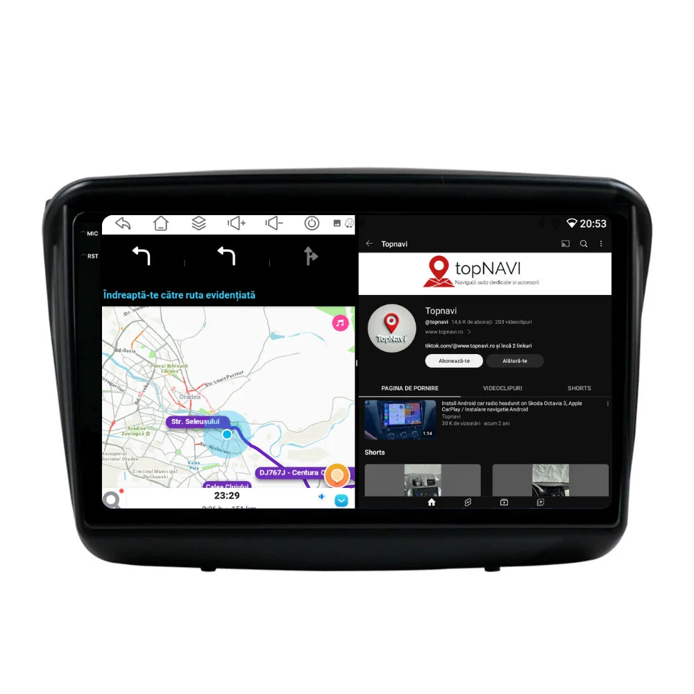 Navigatie Mitsubishi L200 (2005-2015), Ecran 9 inch, 6GB RAM 128GB, 8-core