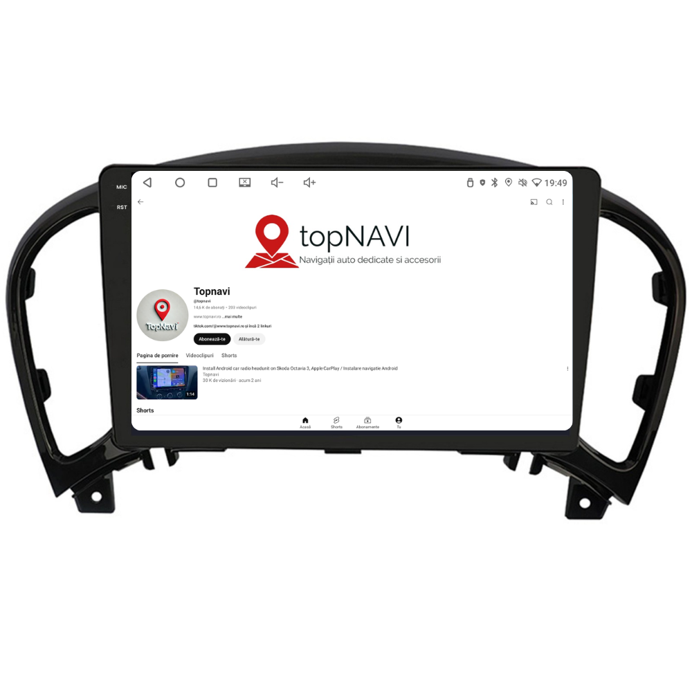 Navigatie Nissan Juke (2010-2015), Ecran 9 inch, 4GB RAM 64GB, 8-core