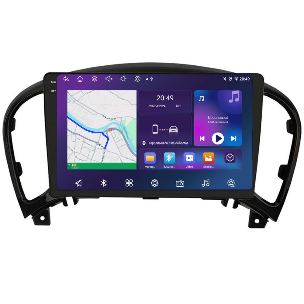 Navigatie Nissan Juke (2010-2015), Ecran 9 inch, 4GB RAM 64GB, 8-core