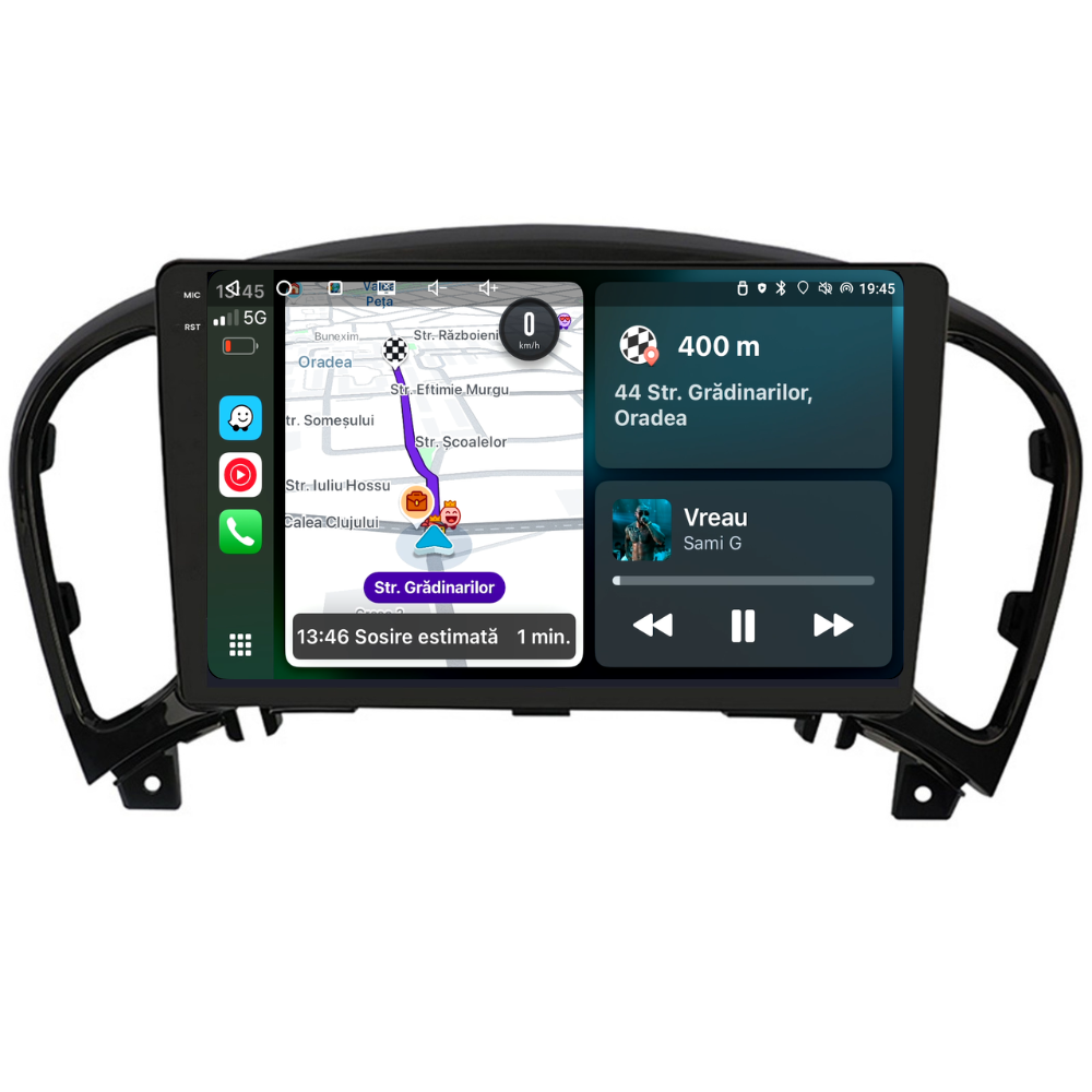 Navigatie Nissan Juke (2010-2015), Ecran 9 inch, 4GB RAM 64GB, 8-core