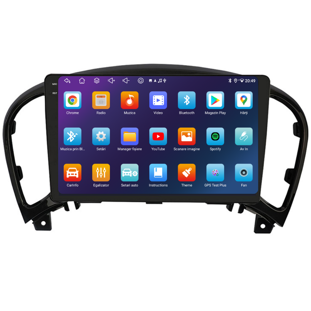 Navigatie Nissan Juke (2010-2015), Ecran 9 inch, 4GB RAM 64GB, 8-core