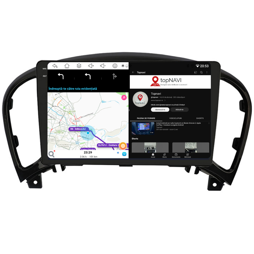 Navigatie Nissan Juke (2010-2015), Ecran 9 inch, 6GB RAM 128GB, 8-core