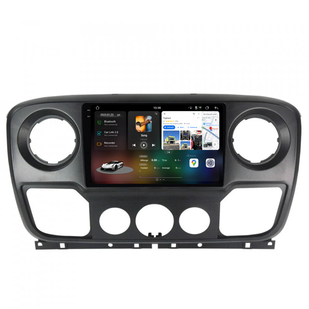 Navigatie Nissan NV400 (2010-2020), Ecran 10 inch 2K, 12GB RAM 256GB, 8-core