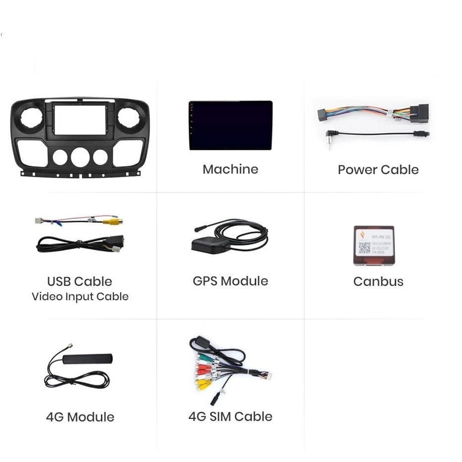 Navigatie Nissan NV400 (2010-2020), Ecran 2K, 8GB RAM 256GB, 8-core