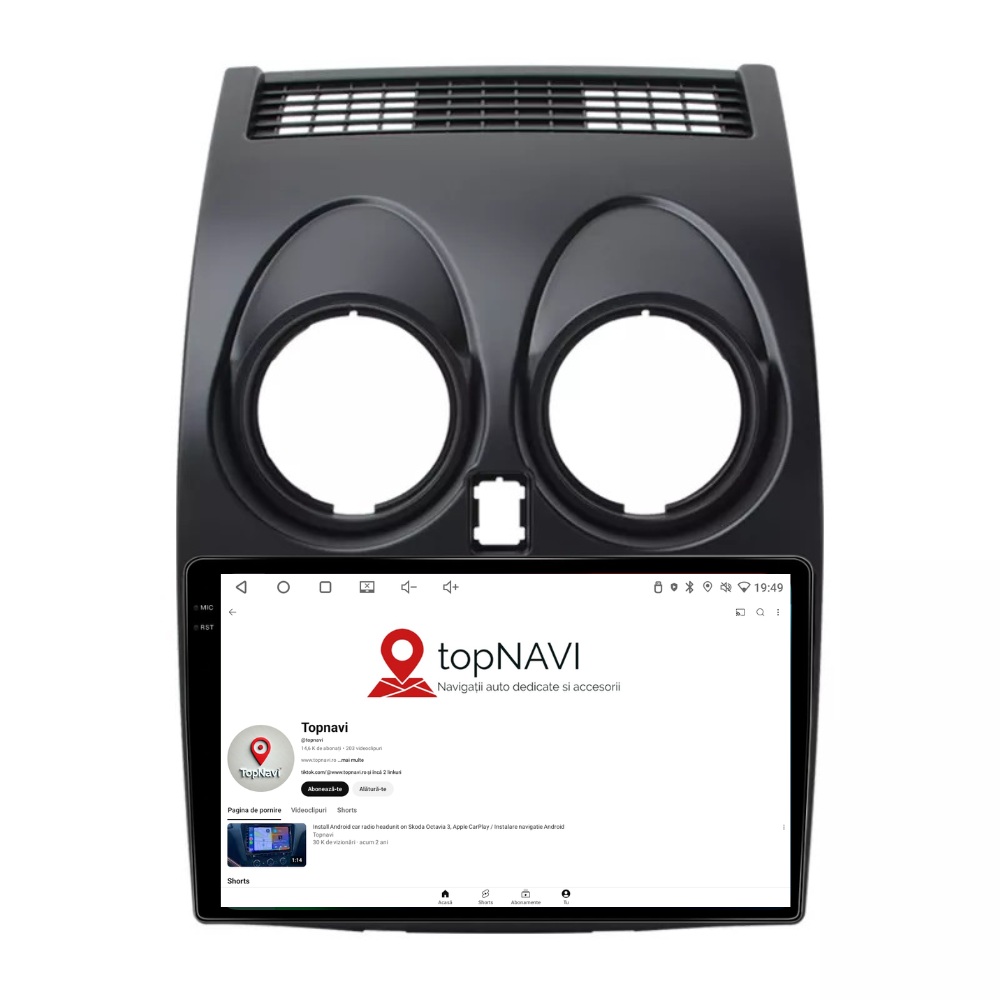 Navigatie Nissan Qashqai J10 (2006-2013), Ecran 9 inch 2K, 12GB RAM 256GB, 8-core