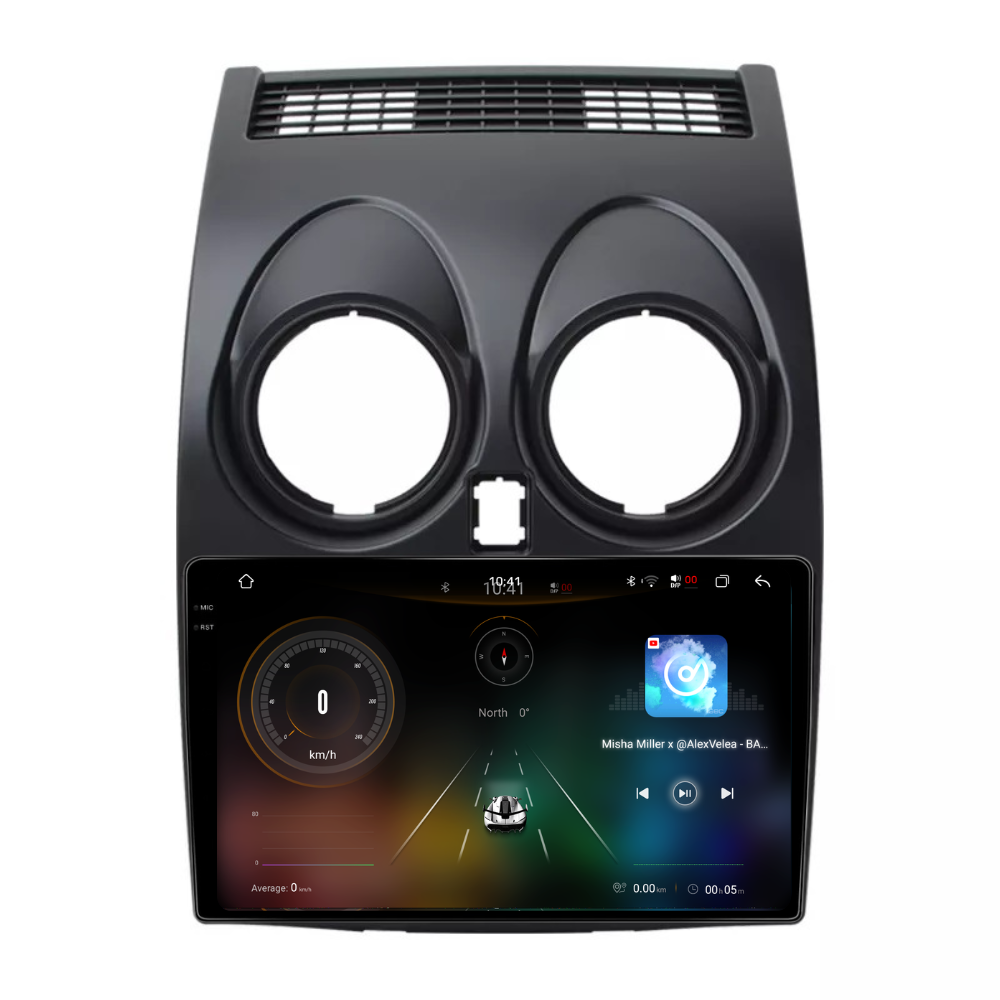 Navigatie Nissan Qashqai J10 (2006-2013), Ecran 9 inch 2K, 12GB RAM 256GB, 8-core