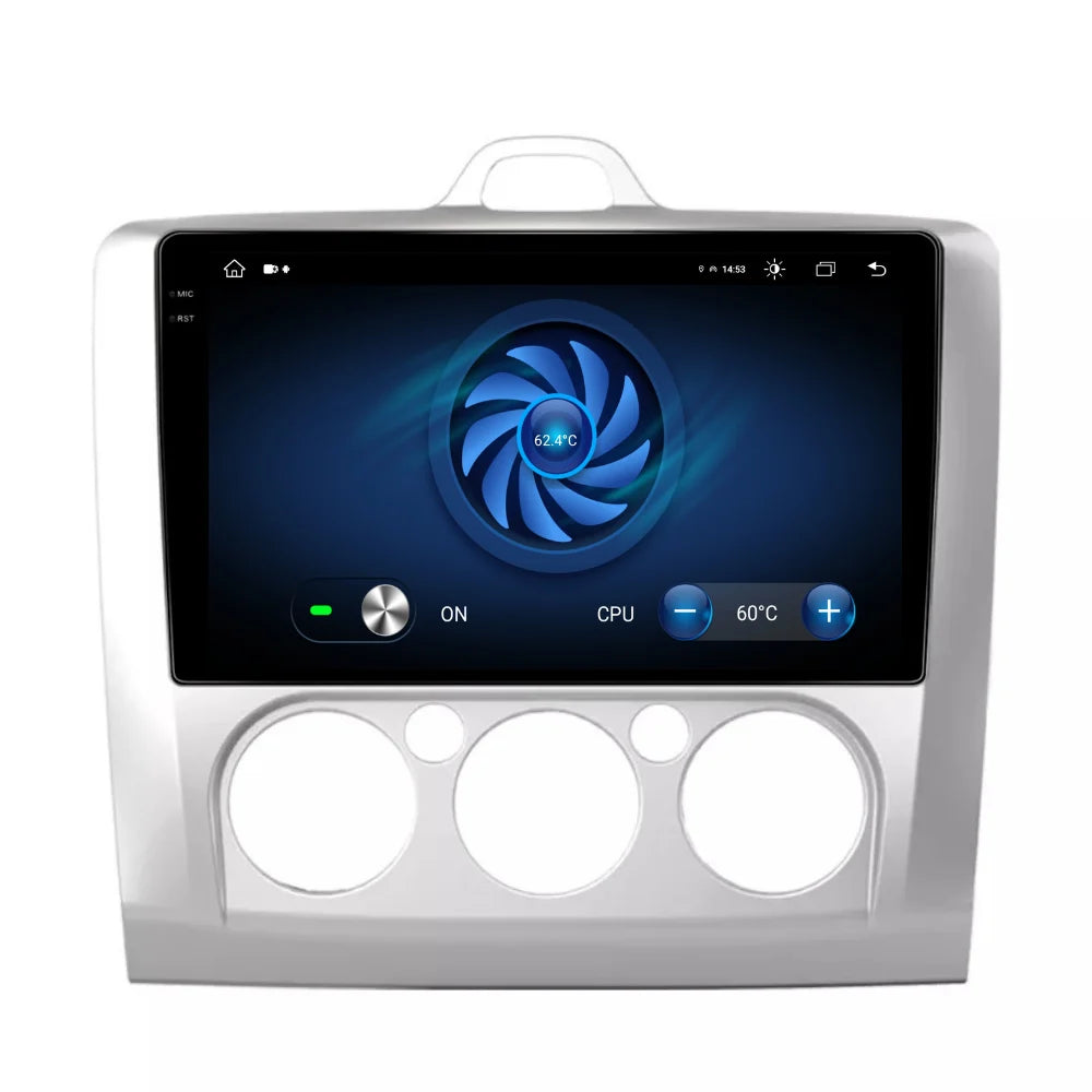 Navigatie Ford Focus 2004-2011, Android 13,Ecran 2K, 4GB RAM 64GB, Octa Core, carplay /android auto, rama argintiu AC