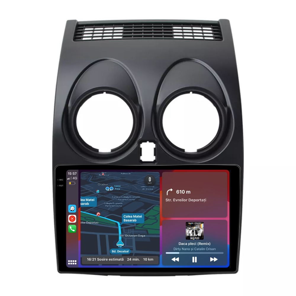 Navigatie Nissan qashqai J10 (2006-2014), Android 13,Ecran 2K, 8GB RAM 256GB, Octa Core, carplay /android auto