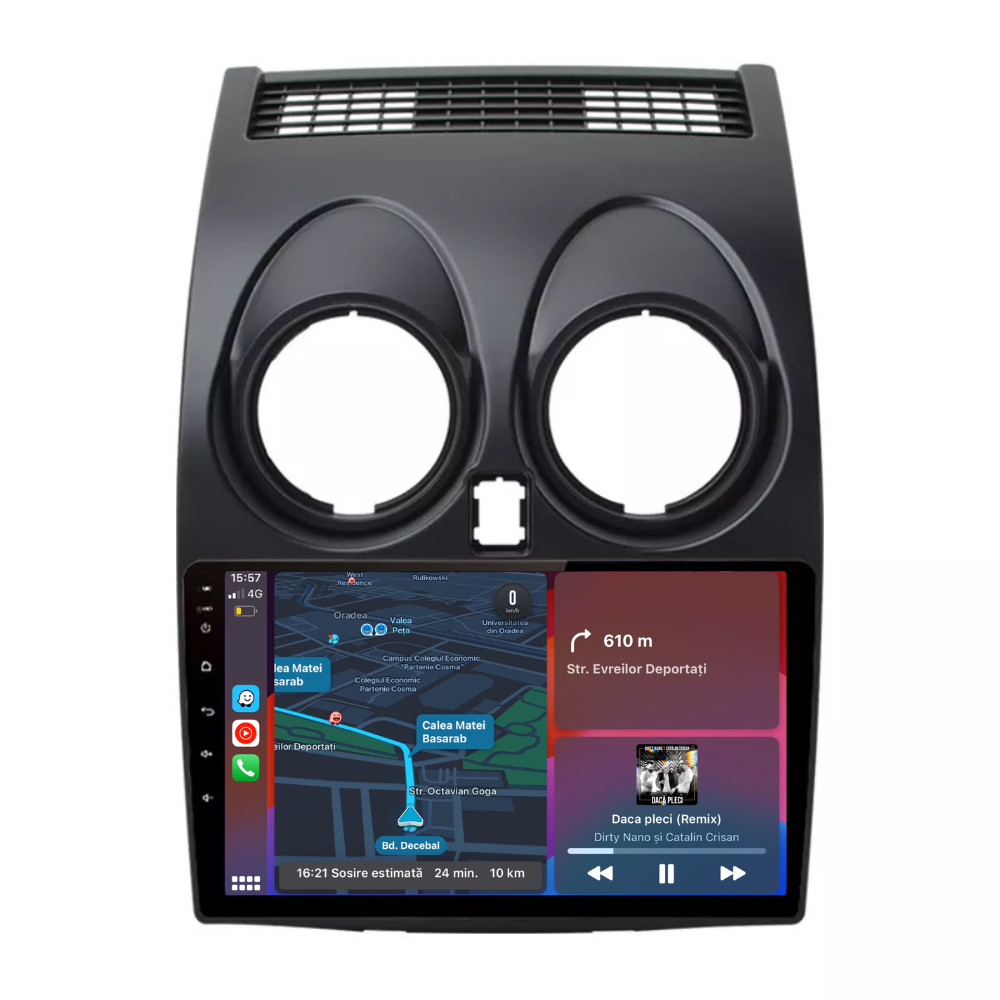 Navigatie Nissan Qashqai J10 (2006-2013), Ecran 9 inch, 1GB RAM 32GB