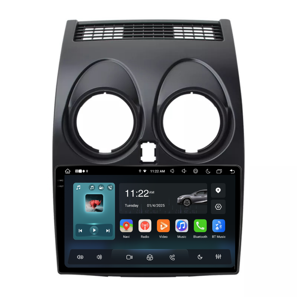 Navigatie Nissan Qashqai J10 (2006-2013), Ecran 9 inch, 8GB RAM 256GB, 8-core
