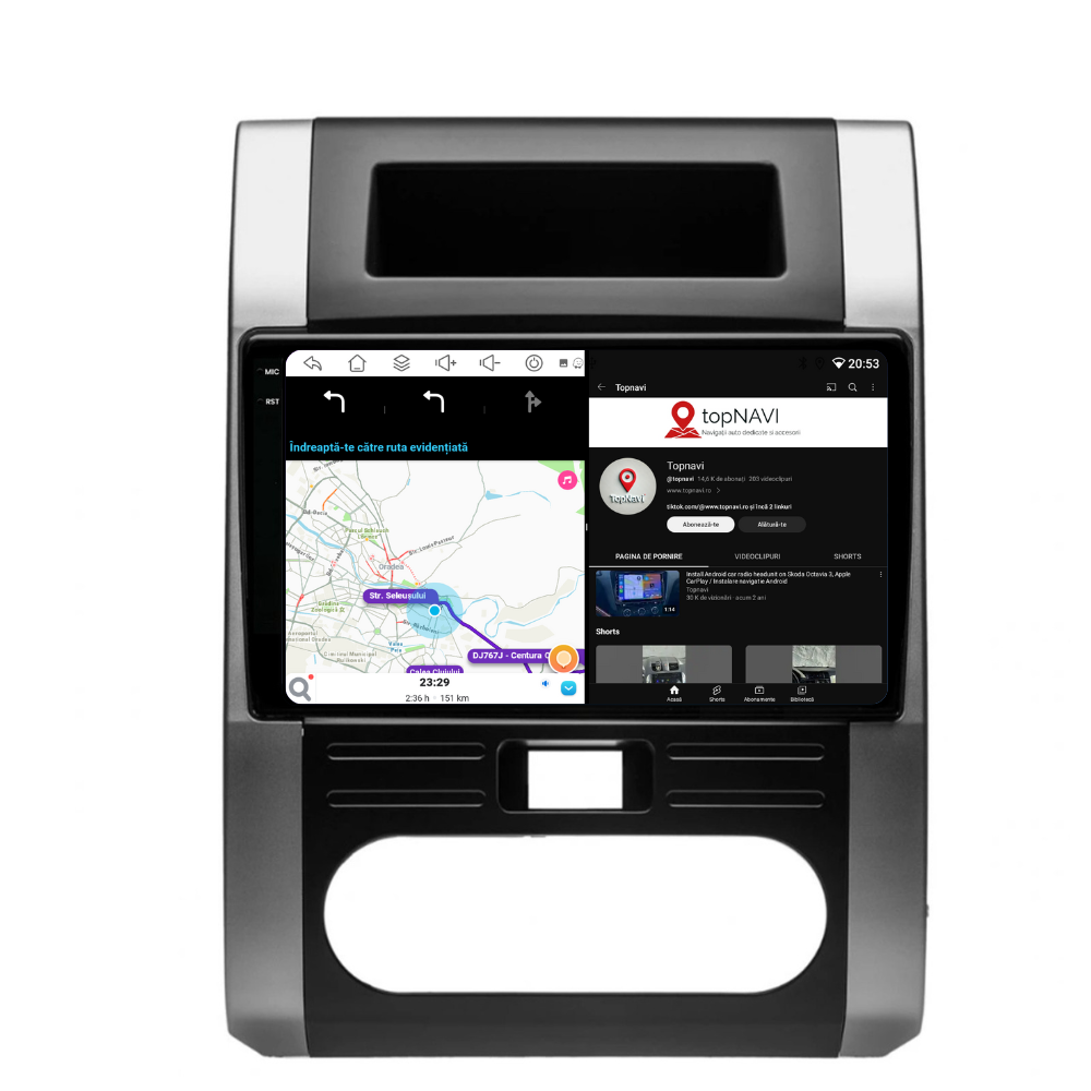 Navigatie Nissan X-Trail (2007-2014), Ecran 2K, 4GB RAM 64GB, 8-core