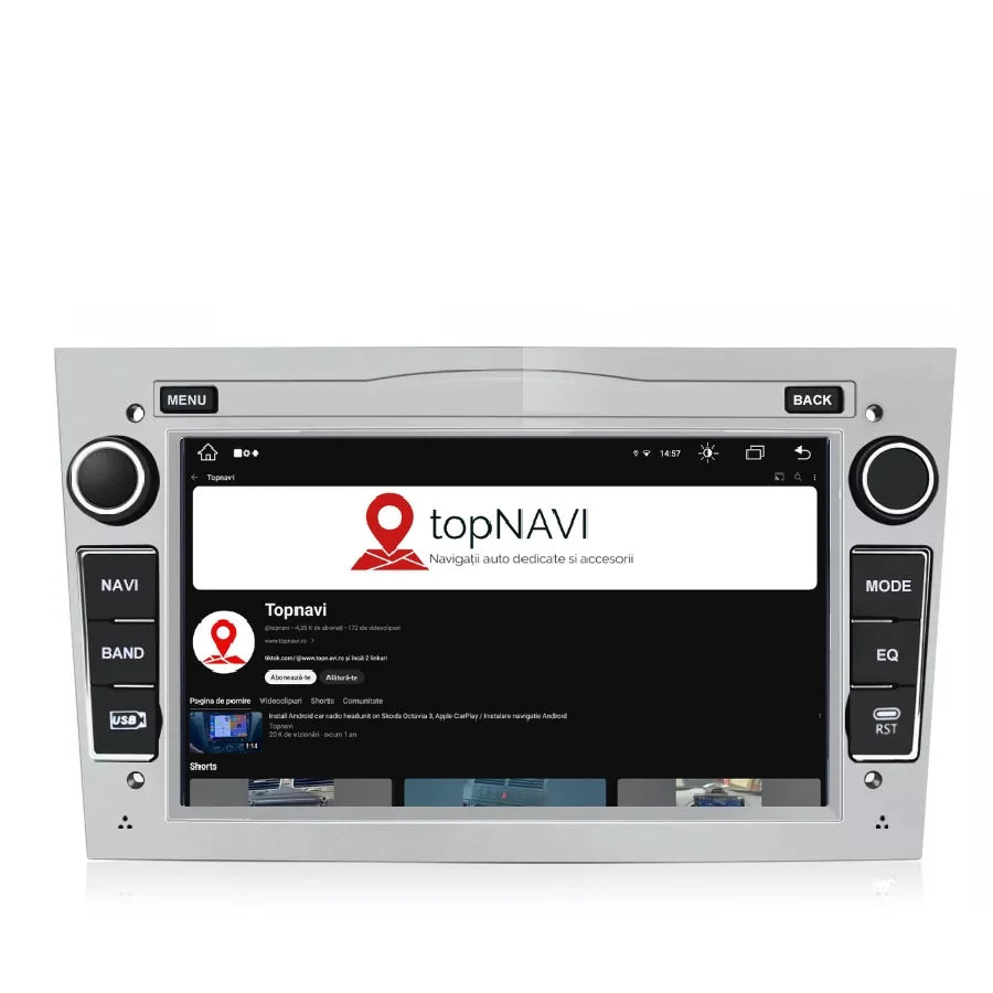 Navigatie Opel Zafira (2005-2014), Android, Ecran 7 inch, 1GB RAM 32GB, argintiu