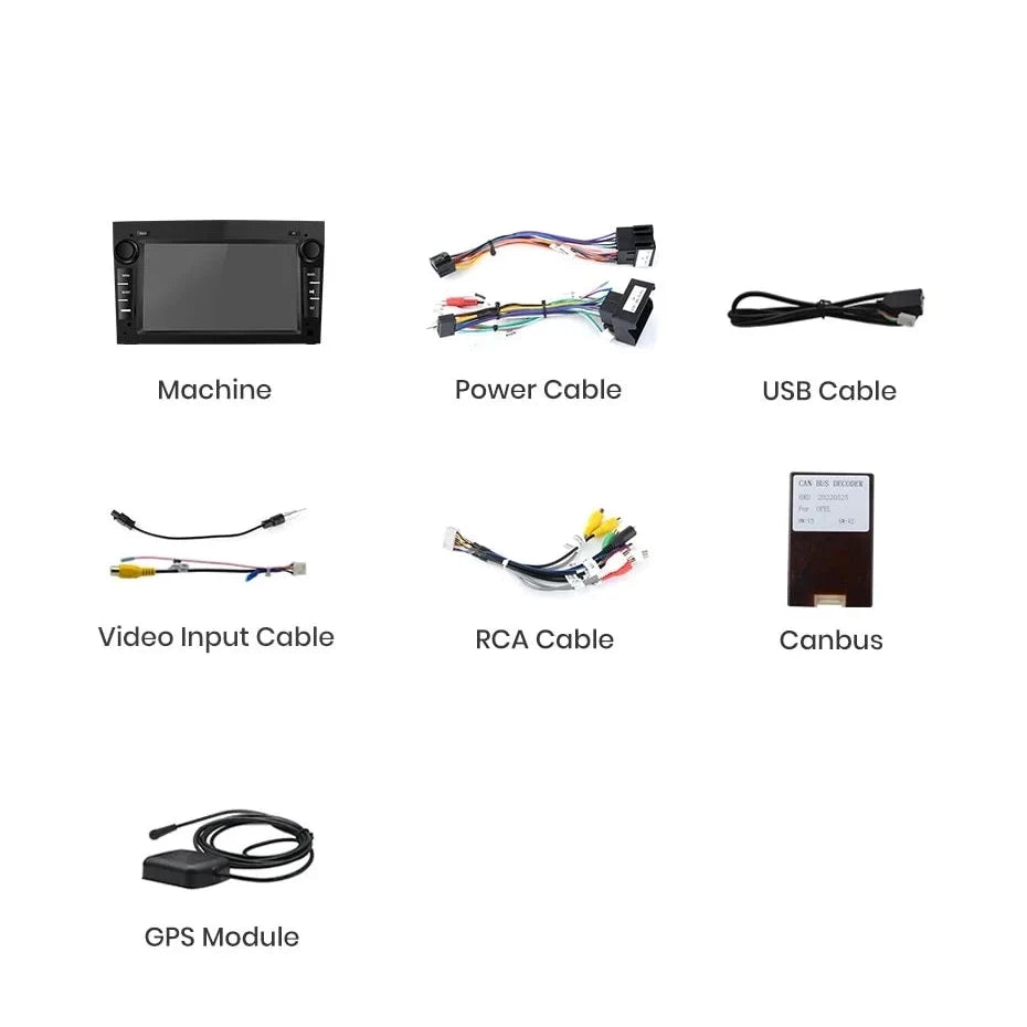 Navigatie Opel Zafira (2005-2014), Android, Ecran 7 inch, 1GB RAM 32GB, argintiu