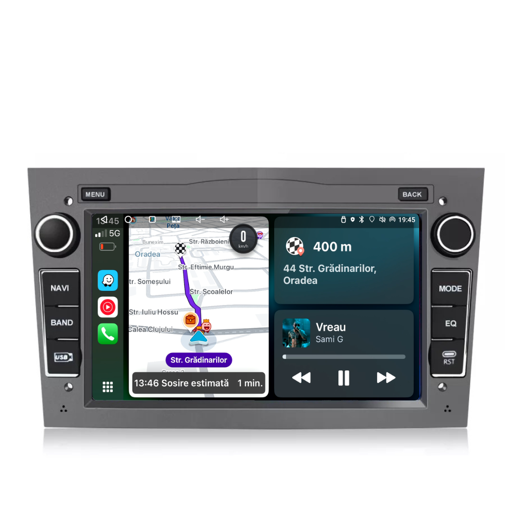 Navigatie Opel Zafira (2005-2014), Android, Ecran 7 inch, 1GB RAM 32GB, gri