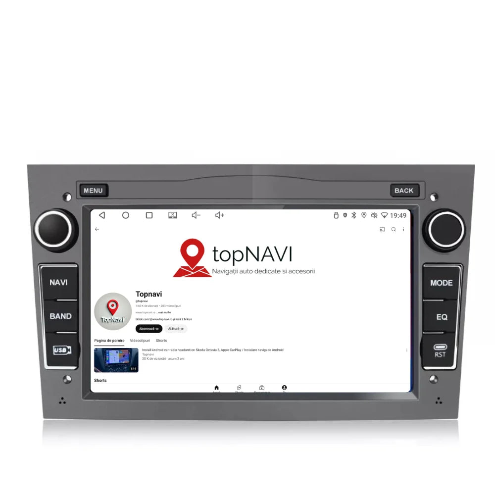 Navigatie Opel Zafira (2005-2014), Android, Ecran 7 inch, 1GB RAM 32GB, gri