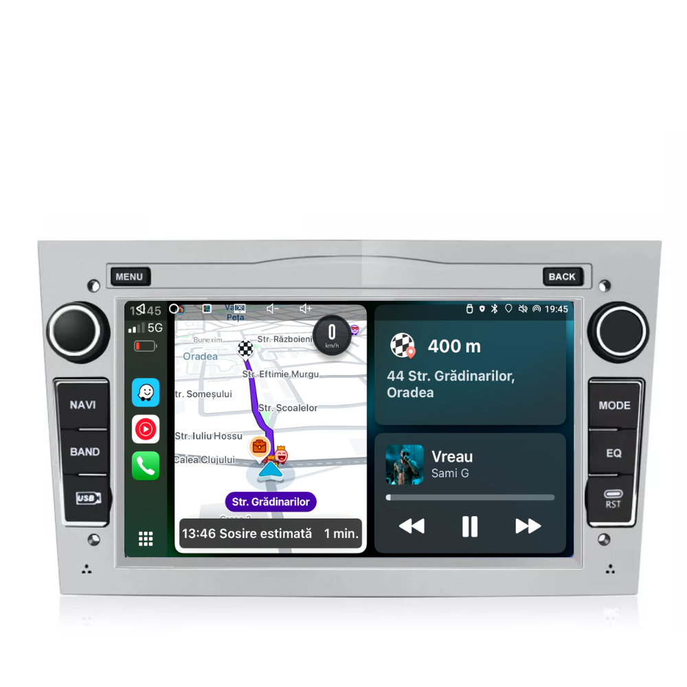 Navigatie Opel Zafira (2005-2014), Android, Ecran 7 inch, 2GB RAM 32GB, argintiu