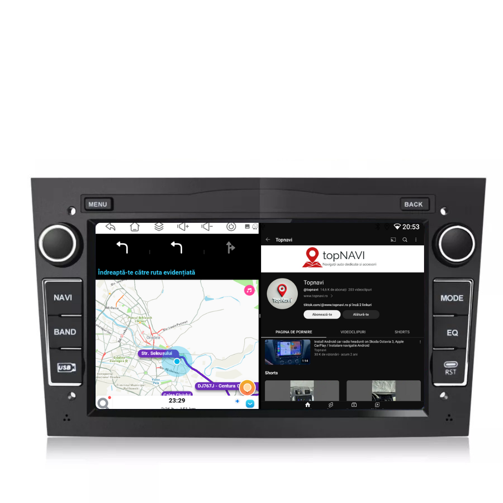 Navigatie Opel Zafira (2005-2014), Android, Ecran 7 inch, 2GB RAM 32GB, negru