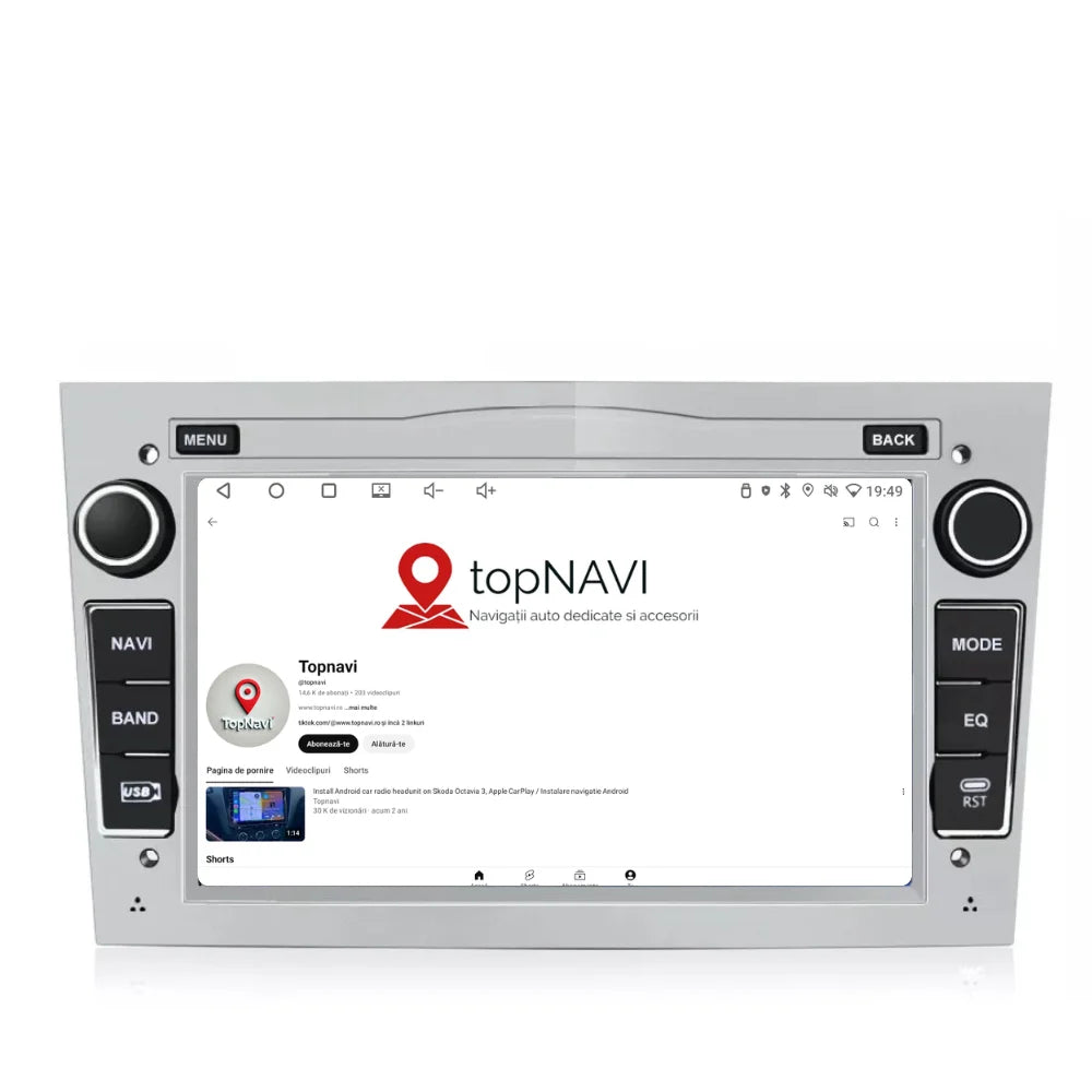 Navigatie Opel Zafira (2005-2014), Android, Ecran 7 inch, 4GB RAM 64GB, argintiu