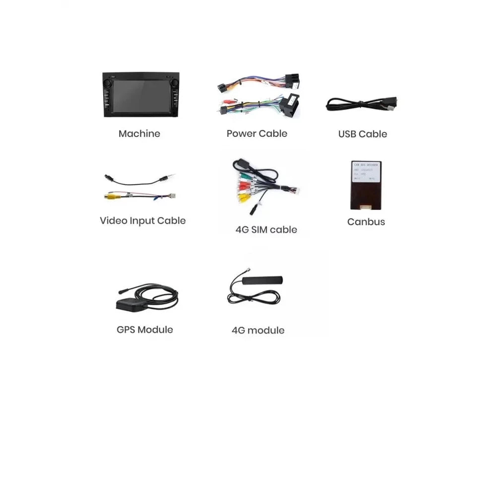 Navigatie Opel Zafira (2005-2014), Android, Ecran 7 inch, 4GB RAM 64GB, argintiu