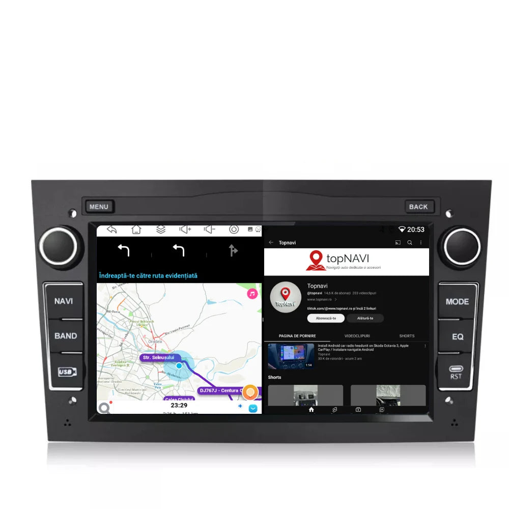 Navigatie Opel Zafira (2005-2014), Android, Ecran 7 inch, 4GB RAM 64GB, negru