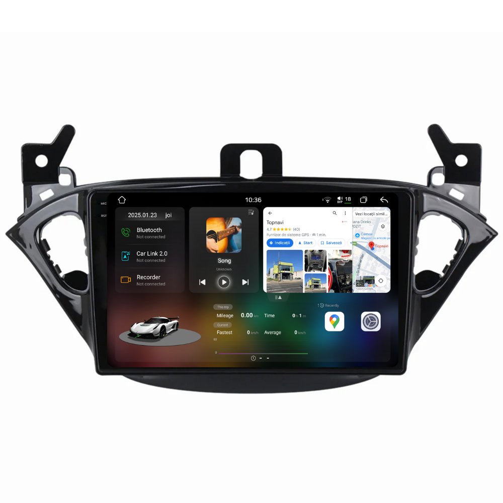 Navigatie Opel Corsa E (2014-2019), Ecran 9 inch 2K, 12GB RAM 256GB, 8-core