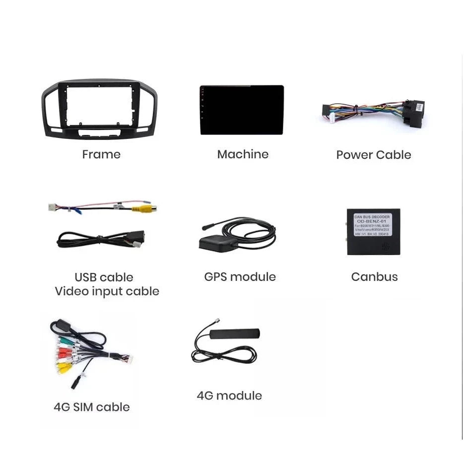 Navigatie Opel Insignia (2009-2013), Android, Ecran 9 inch, 6GB RAM 128GB, 8-core