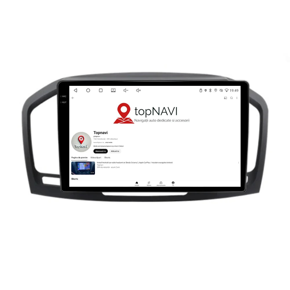 Navigatie Opel Insignia (2009-2013), Android, Ecran 9 inch 2K, 12GB RAM 256GB, 8-core