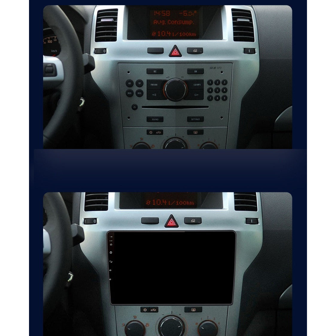 Navigatie Opel Zafira (2004-2014), ANDROID, Ecran 9 inch, 1GB RAM 32GB