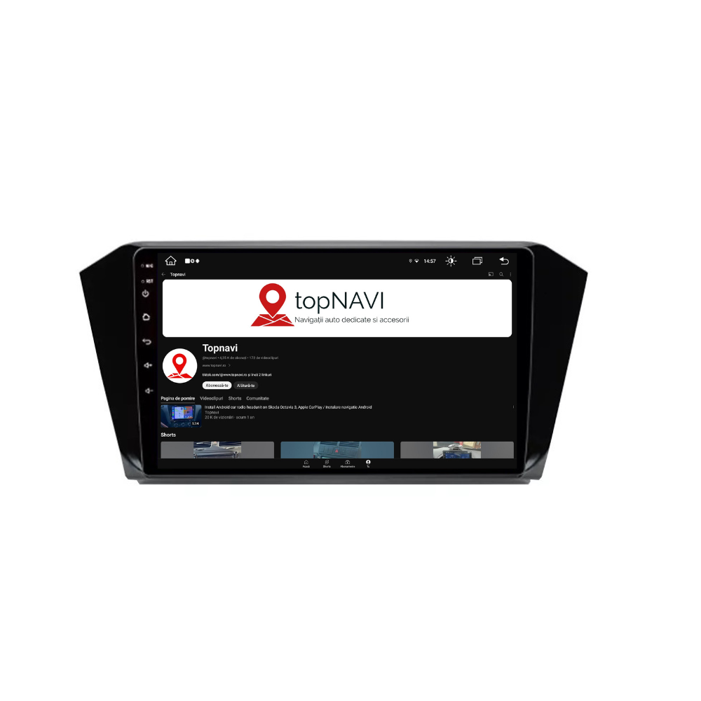 Navigatie passat B8 2015-2020, Android 12, 1GB RAM 32GB, google maps, waze, wifi, youtube, bluetooth