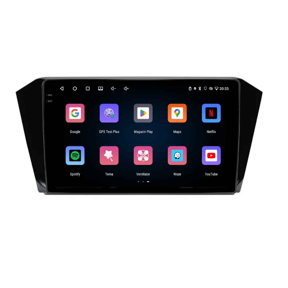 Navigatie Volkswagen Passat B8 (2015-2020), Android, Ecran 10 inch, 8GB RAM 256GB