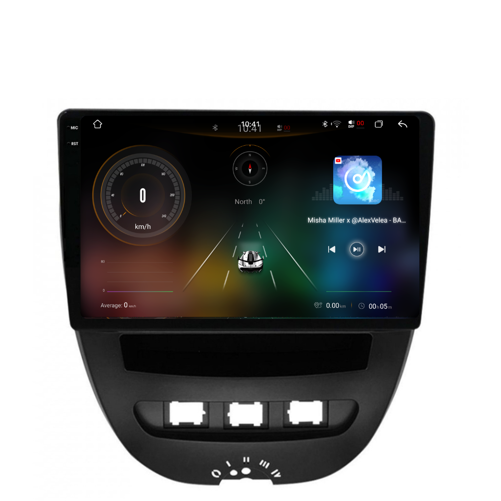 Navigatie Peugeot 107 (2005-2014), Ecran 10 inch 2K, 12GB RAM 256GB, 8-core