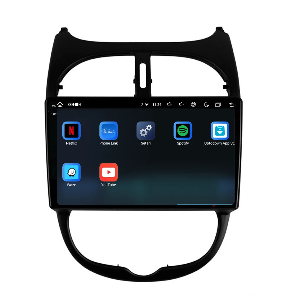 Navigatie Peugeot 206 (2001-2008), Ecran 9 inch, 8GB RAM 256GB, 8-core