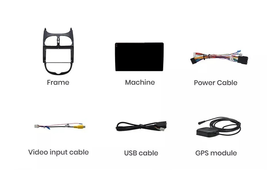 Navigatie Peugeot 206 (2001-2008), Ecran 9 inch, 4GB RAM 64GB, 4-core