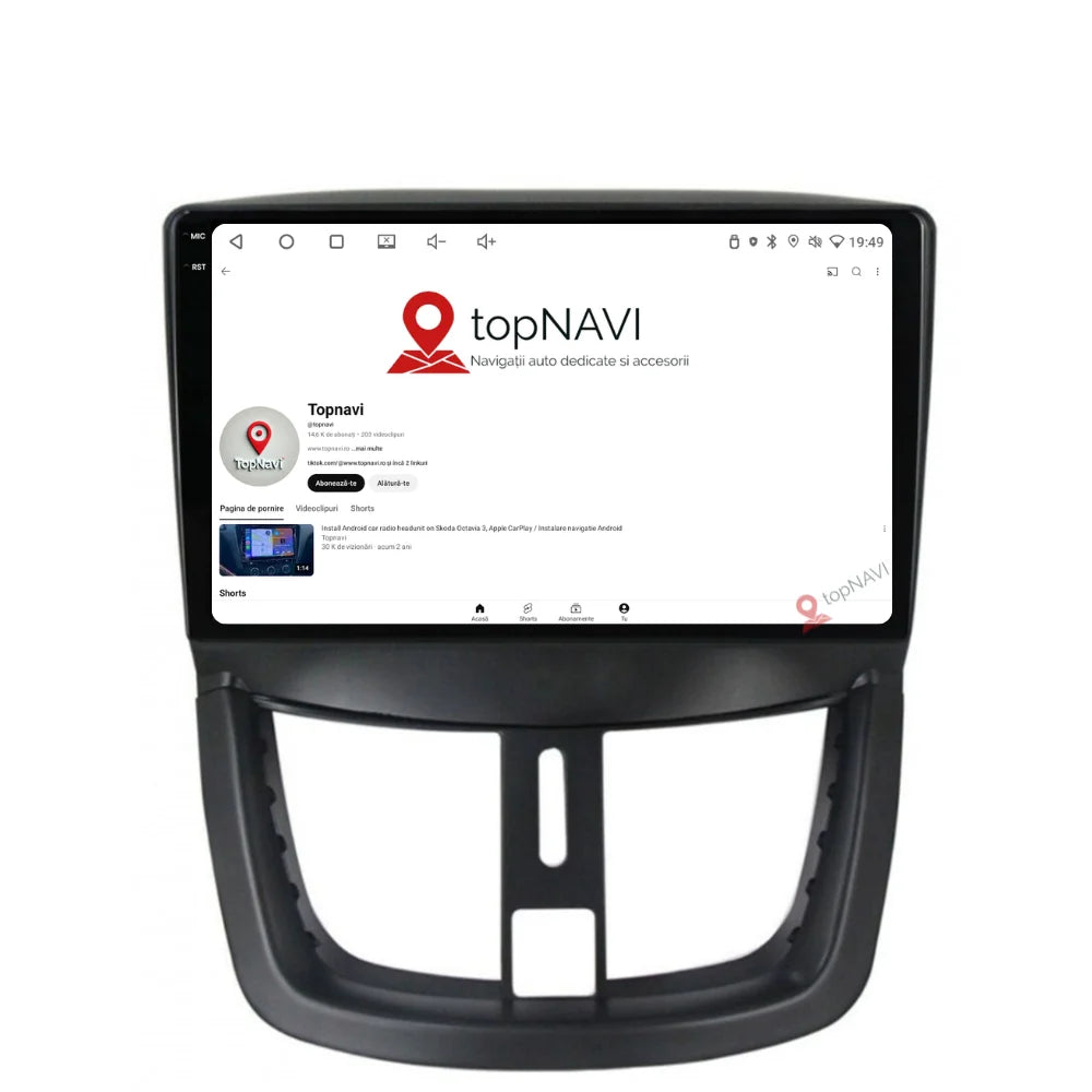 Navigatie Peugeot 207 (2006-2015), Ecran 9 inch, 2GB RAM 32GB