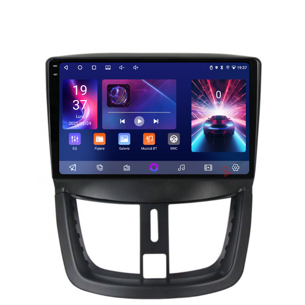 Navigatie Peugeot 207 (2006-2015), Ecran 9 inch, 2GB RAM 32GB