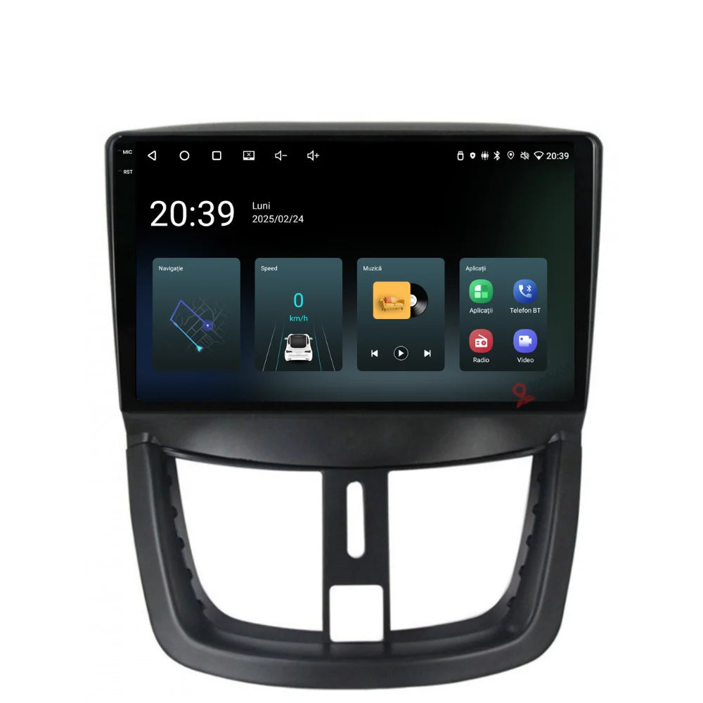 Navigatie Peugeot 207 (2006-2015), Ecran 9 inch, 2GB RAM 32GB
