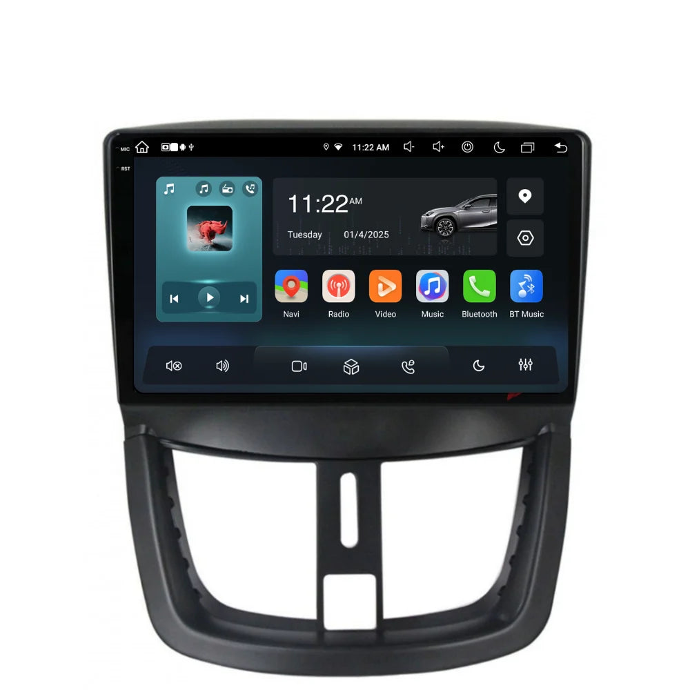 Navigatie Peugeot 207 (2006-2015), Ecran 9 inch, 8GB RAM 256GB, 8-core