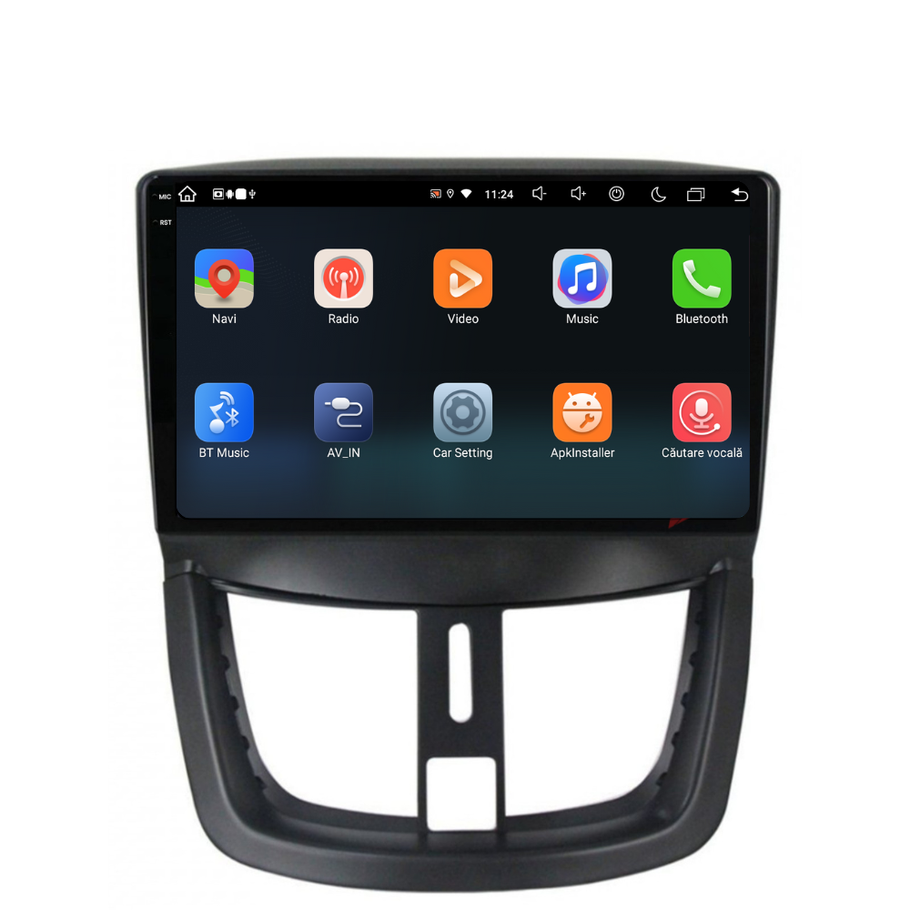 Navigatie Peugeot 207 (2006-2015), Ecran 9 inch, 8GB RAM 256GB, 8-core