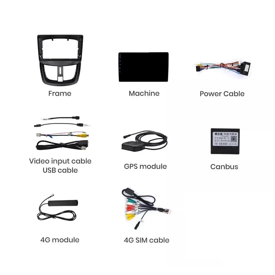 Navigatie Peugeot 207 (2006-2015), Ecran 2K, 8GB RAM 256GB, 8-core
