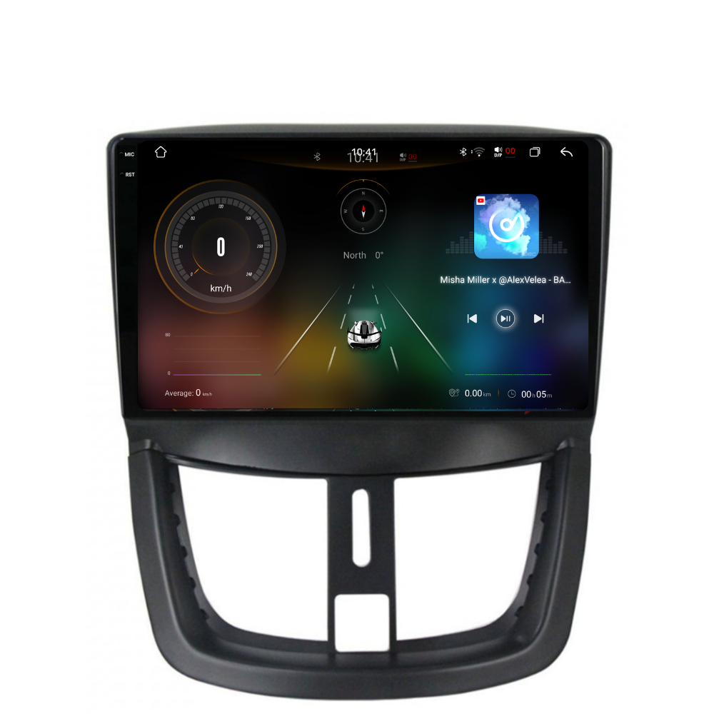 Navigatie Peugeot 207 (2006-2015), Ecran 9 inch 2K, 12GB RAM 256GB, 8-core