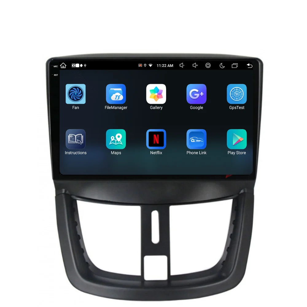 Navigatie Peugeot 207 (2006-2015), Ecran 2K, 4GB RAM 64GB, 8-core