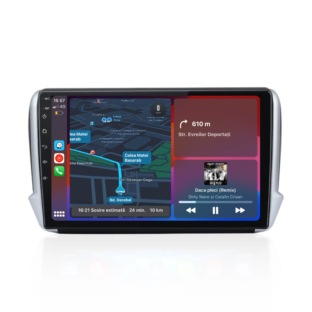 Navigatie Peugeot 2008 (2013-2017), Ecran 10 inch, 1GB 32GB