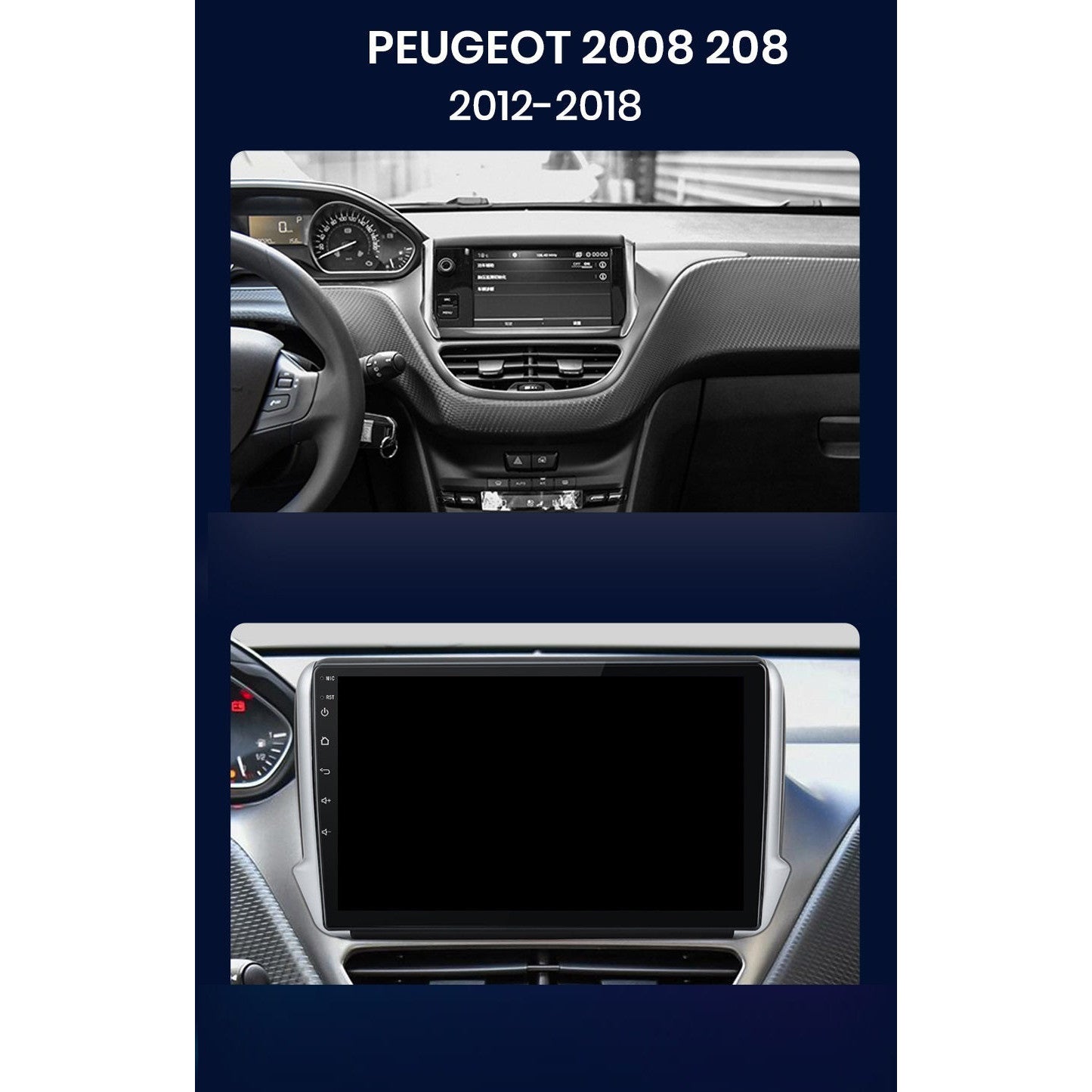 Navigatie Peugeot 208 (2013-2017), Ecran 10 inch, 1GB 32GB